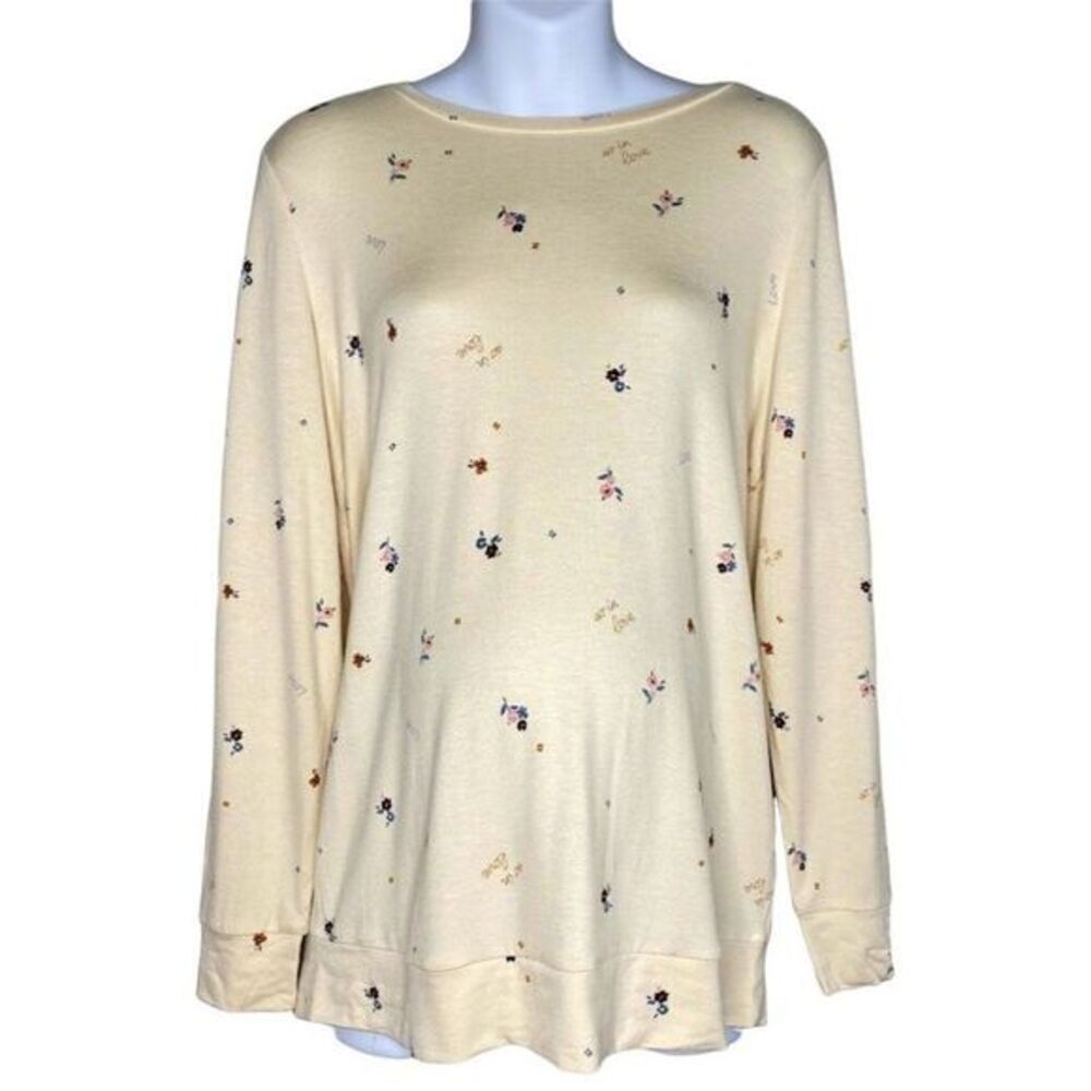 Motherhood Maternity Sweatshirt‎ Top Women's MEDIUM So In Love Graphic Pullover
